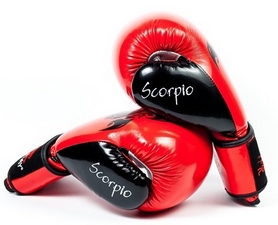 Перчатки боксерские PowerPlay 3007 Predator Scorpio красные - Фото №5
