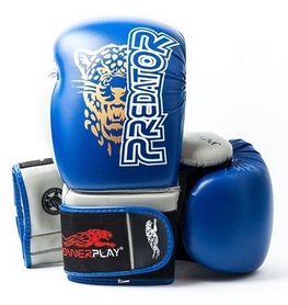 Перчатки боксерские PowerPlay 3008 Predator Jaguar синие