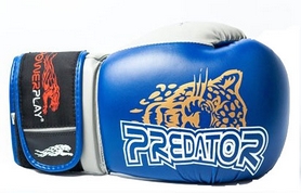 Перчатки боксерские PowerPlay 3008 Predator Jaguar синие - Фото №2