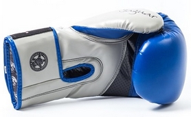 Перчатки боксерские PowerPlay 3008 Predator Jaguar синие - Фото №3