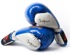 Перчатки боксерские PowerPlay 3008 Predator Jaguar синие - Фото №4