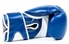 Перчатки боксерские PowerPlay 3009 Predator Leopard синие - Фото №3