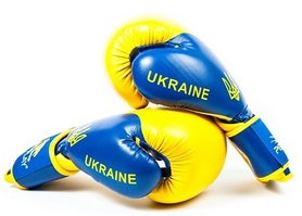 Перчатки боксерские PowerPlay 3021 Ukraine желтые - Фото №5