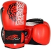 Перчатки боксерские PowerPlay 3006 Predator Lion красные