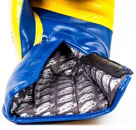 Перчатки боксерские PowerPlay 3021 Ukraine синие - Фото №4