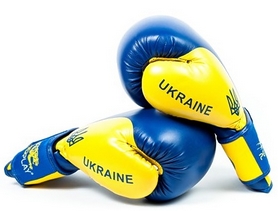 Перчатки боксерские PowerPlay 3021 Ukraine синие - Фото №5