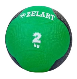 Мяч медицинский (медбол) ZLT FI-5121-2 2 кг зеленый