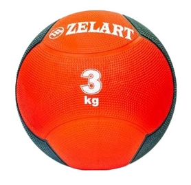 Мяч медицинский (медбол) ZLT FI-5121-3 3 кг красный