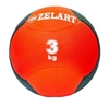 Мяч медицинский (медбол) ZLT FI-5121-3 3 кг красный