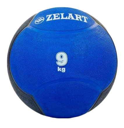 

Мяч медицинский (медбол) ZLT FI-5121-9 9 кг синий