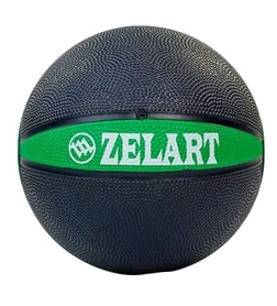 Мяч медицинский (медбол) ZLT FI-5122-2 2 кг зеленый - Фото №2