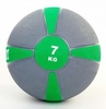 Мяч медицинский (медбол) ZLT FI-5122-7 7 кг серый с зеленым