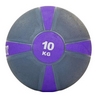 М'яч медичний (медбол) ZLT FI-5122-10 10 кг сірий з фіолетовим