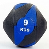 М'яч медичний (медбол) Pro Supra FI-5111-9 9 кг чорний з синім