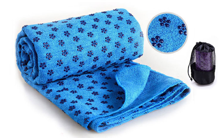 

Коврик-полотенце для йоги Pro Supra Yoga mat towel FI-4938 синий