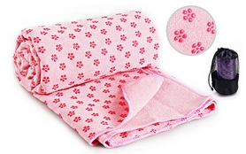 Коврик-полотенце для йоги Pro Supra Yoga mat towel FI-4938 розовый