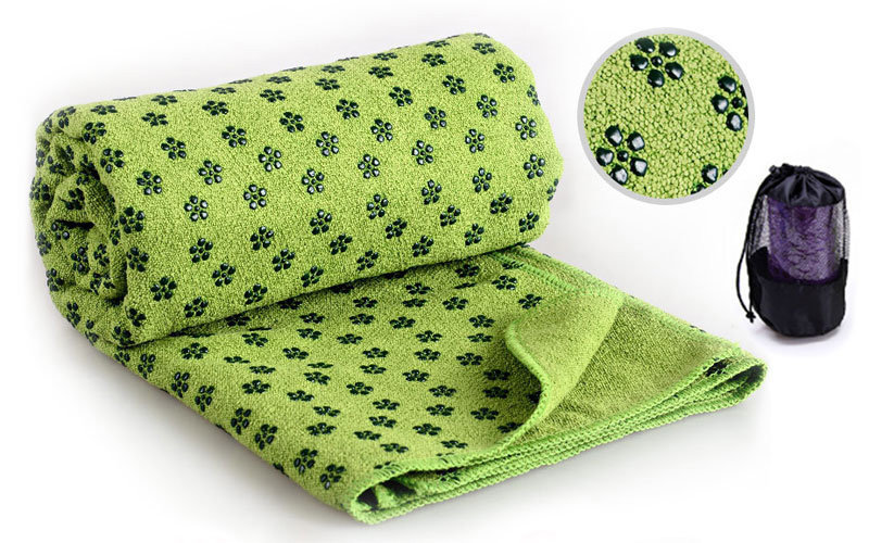 

Коврик-полотенце для йоги Pro Supra Yoga mat towel FI-4938 зеленый