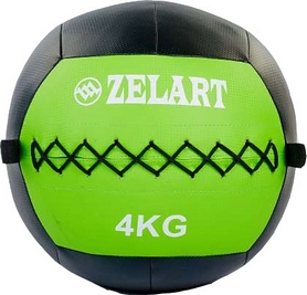 Мяч медицинский (медбол) Pro Supra Wall Ball FI-5168-4 4кг зеленый