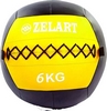 Мяч медицинский (медбол) Pro Supra Wall Ball FI-5168-6 6кг желтый