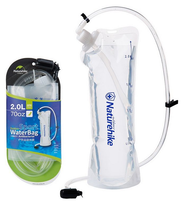 

Питьевая система Naturehike PET NH20Y020-D 2 л, Прозрачный