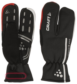 Велоперчатки Craft Bike Thermal Split Finger glove черные - Фото №2