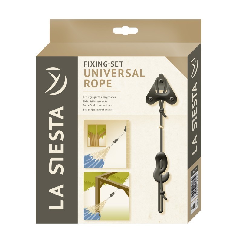 

Крепления для подвесных гамаков La Siesta Universal Rope black UR-H3