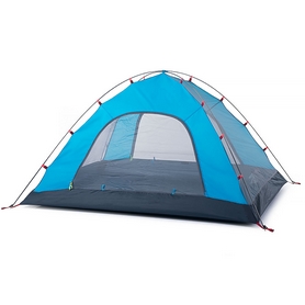 Палатка трехместная Naturehike P-Series III 210T polyester NH15Z003-P синяя - Фото №2