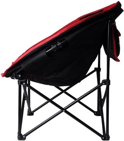 Кресло туристическое складное KingCamp Moon Leisure Chair Black/Red - Фото №2