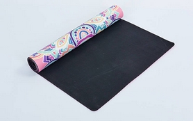 Коврик для йоги (йога-мат) Pro Supra FI-5662-6 3 мм розовый - Фото №2