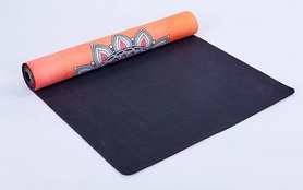 Коврик для йоги (йога-мат) Pro Supra FI-5662-9 3 мм оранжевый - Фото №2