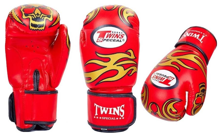 

Перчатки боксерские Twins MA-5435 красные - 12oz, Красный