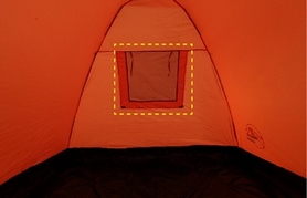 Палатка трехместная KingCamp Luca Red - Фото №3