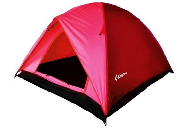 Палатка трехместная KingCamp Family 3 (KT3073) красная
