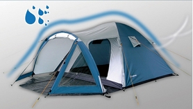 Палатка трехместная KingCamp Weekend (KT3008) голубая - Фото №7