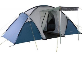 Палатка четырехместная KingCamp Bari 4 KT3030 Grey/Blue