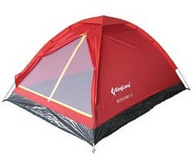 Палатка трехместная KingCamp Monodome 3(KT3010) Red