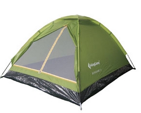 Палатка трехместная KingCamp Monodome 3(KT3010) Green