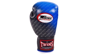 Перчатки боксерские Twins FBGLL-TW1-BU синие - Фото №2