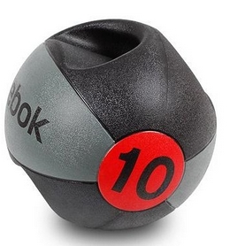 Мяч медицинский (медбол) с ручками Reebok Double Grip Med Ball 10 кг