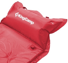 Коврик самонадувающийся KingCamp Base Camp Comfort Wine red, 196х63х5 см - Фото №3