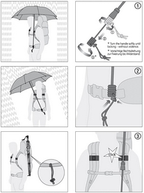 Зонт EUROSchirm Swing Handsfree Olive green - Фото №3