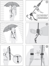 Зонт EUROSchirm Swing Handsfree CWS 3 - Фото №2