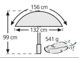 Зонт Euroschirm Birdiepal Compact бежевый - Фото №3