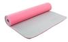 Коврик для йоги (йога-мат) ТРЕ+TC 6 мм розовый