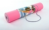 Коврик для йоги (йога-мат) ТРЕ+TC 6 мм розовый - Фото №3