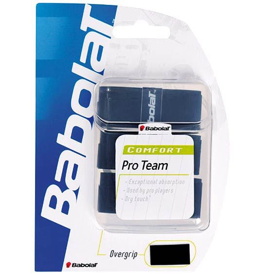 

Намотка для теннисной ракетки Babolat Pro Team Tacky Overgrip черная 3 шт, Черный