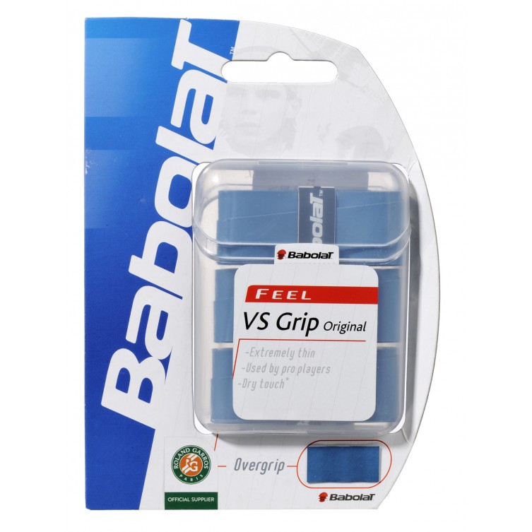 

Намотка для теннисной ракетки Babolat VS Overgrip синяя 3 шт, Синий
