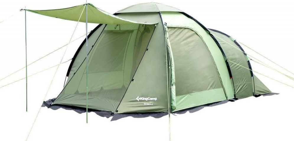 

Палатка четырехместная KingCamp Roma 4 KT3069 зеленая, Зеленый