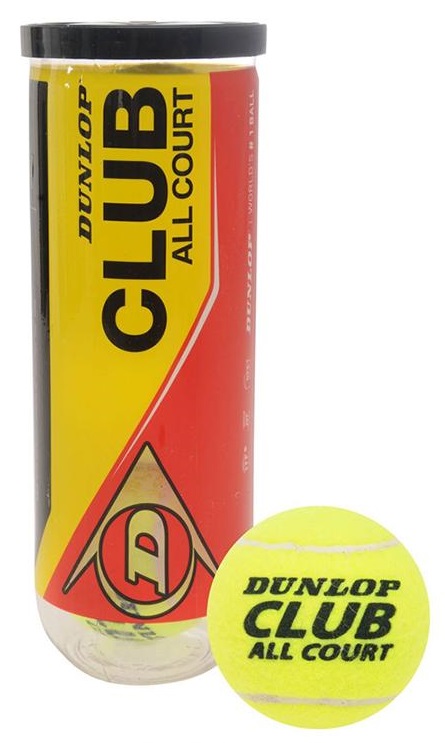 

Мячи для большого тенниса Dunlop Club All Court (3 шт), Желтый