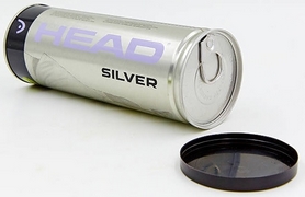 М'ячі для великого тенісу Head Silver Metal Can (3 шт) - Фото №2